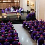 Monseñor Barrio y monseñor Fernández peregrinaron hoy, junto al resto de obispos españoles, al Cerro de los Ángeles