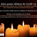 La Junta de Cofradías de Semana Santa celebra esta tarde una misa por las víctimas del Covid