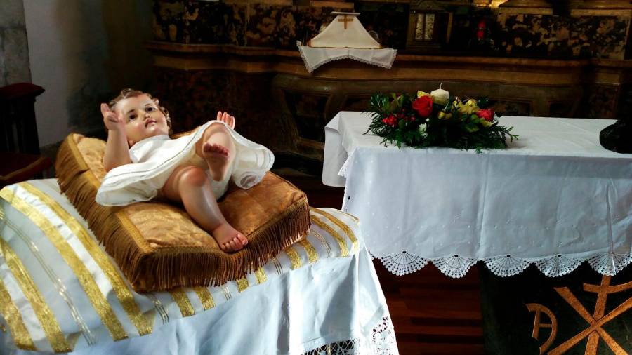 Imagen del Niño Jesús en la parroquia de San Miguel
