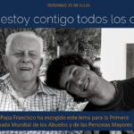 «Yo estoy contigo todos los días»: Lema de la Primera Jornada Mundial de los Abuelos y de las Personas Mayores