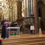 Mons. Julián Barrio, arzobispo de Santiago. Como presidente de la Fundación Catedral recoge el premio Patrimonio 2021