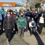 En marcha la primera gran peregrinación de barbanzanos por el Camiño A Orixe