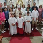 El arzobispo Julián Barrio presidió el Corpus y la Confirmación de 18 jóvenes de Boiro, Taragoña y Aguiño