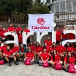 Jóvenes voluntarios de Cáritas realizan el Camino de Santiago