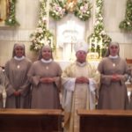 Mons. Prieto en la solemne ceremonia de votos perpetuos de 5 religiosas en Galapagar