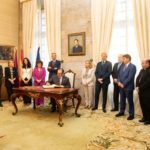 El arzobispo asiste a la recepción de las delegaciones ministeriales que participan en la reunión del Consejo de Asuntos Económicos y Financieros de la UE