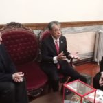 Visita del alcalde de Tanabe, ciudad en la que concluye el camino Kumano, al Arzobispo de Santiago