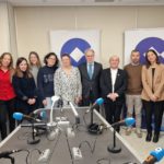 Visita del arzobispo, mons. Francisco Prieto, a COPE Santiago