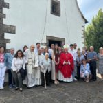 Visita pastoral del arzobispo a Santa Maria de Añá, San Martiño de Ledoira y Santa Marina de Gafoi