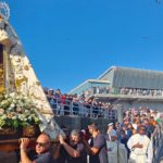 Misa en honor a la Virgen del Carmen en la Lonja de Ribeira