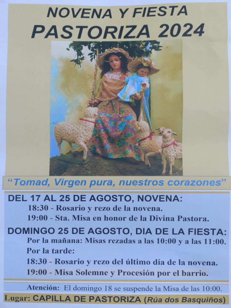 Novena y Fiesta en la Parroquia de Pastoriza, en Santiago de Compostela ...