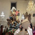 Coronación de la Virgen del Carmen en el templo de San Cipriano de Vilanova de Arousa
