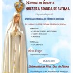 Comienza la Novena en Honor a Nuestra Señora de Fátima en Santiago, organizada por el Apostolado Mundial de Fátima
