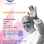 Comenzó la cadena de oración por la visita del papa a España